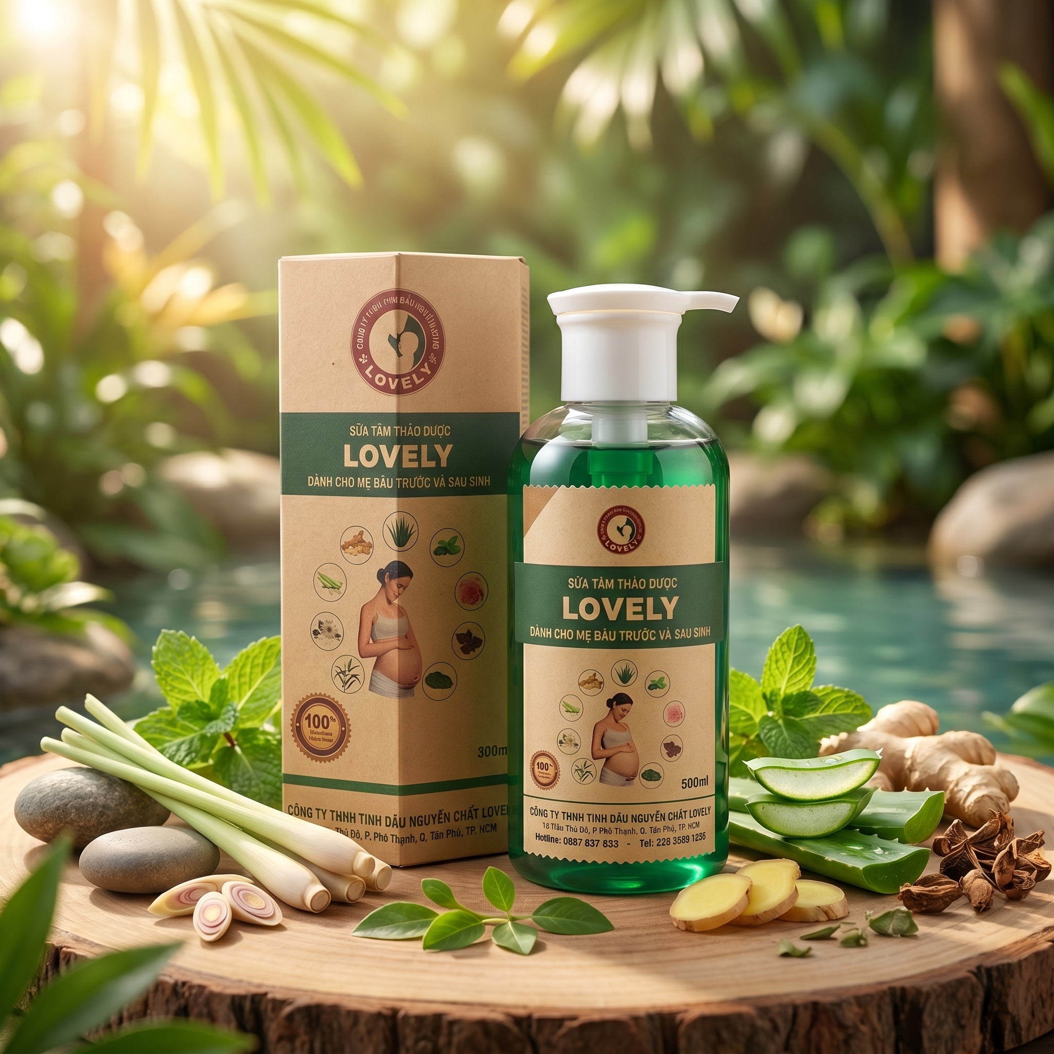 Sữa tắm thảo dược cho mẹ bầu trước và sau sinh